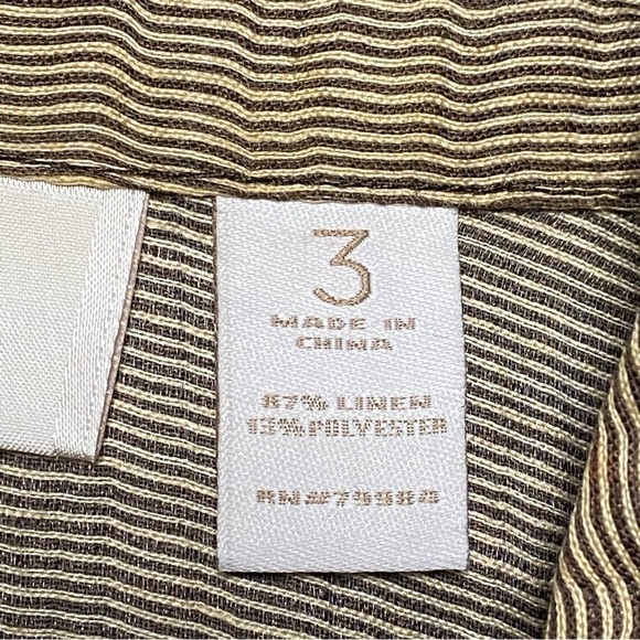 Chico’s Jacket Women’s Size 3/ Large Metallic Bronze Safari style Jacket - Picture 11 of 11